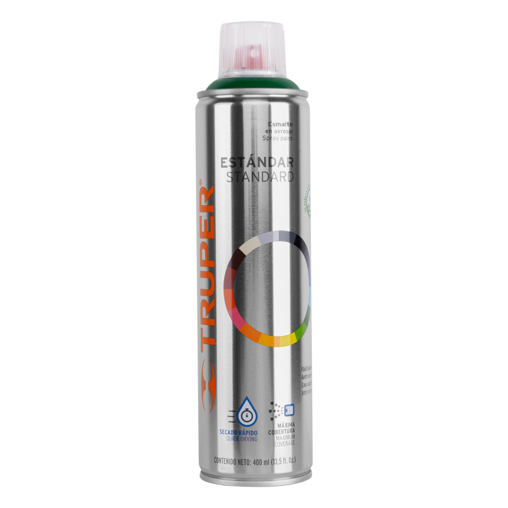 Pintura en aerosol, verde hoja, bote esbelto, 400 ml PA-VH