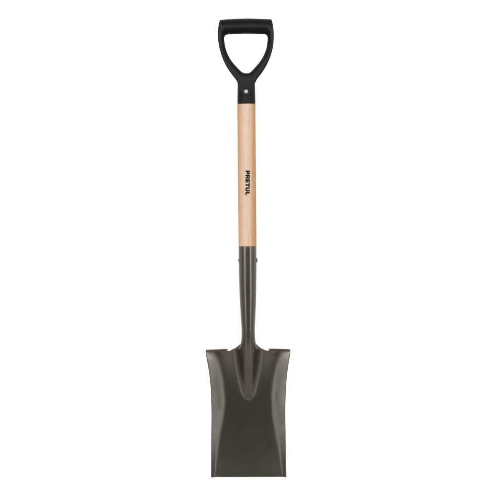 Pala escarramán, mango madera, puño 'Y', PRETUL PED-P