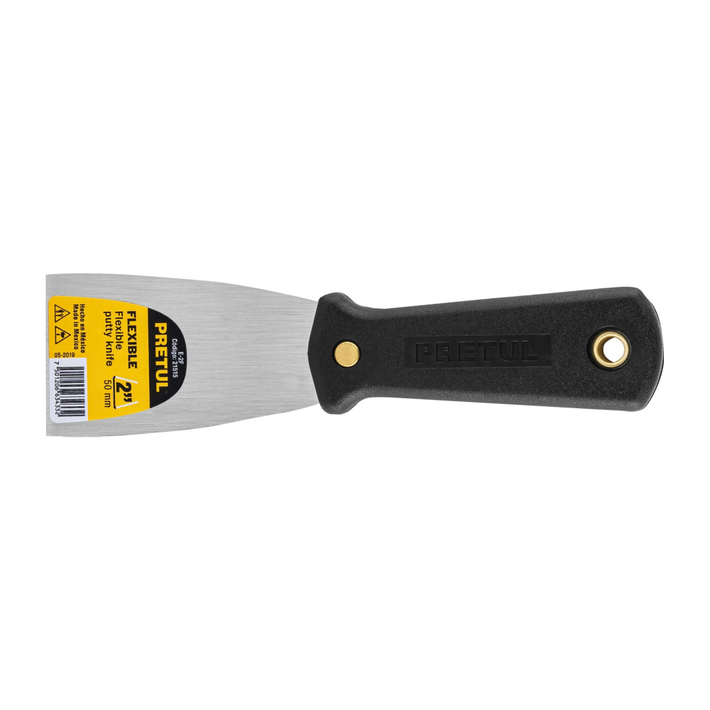 Espátula flexible 2' con mango de plástico, PRETUL E-2F