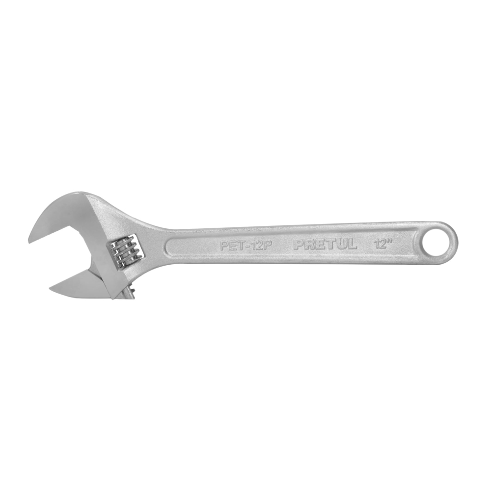 Llave ajustable (perico) 12' cromada, PRETUL PET-12P