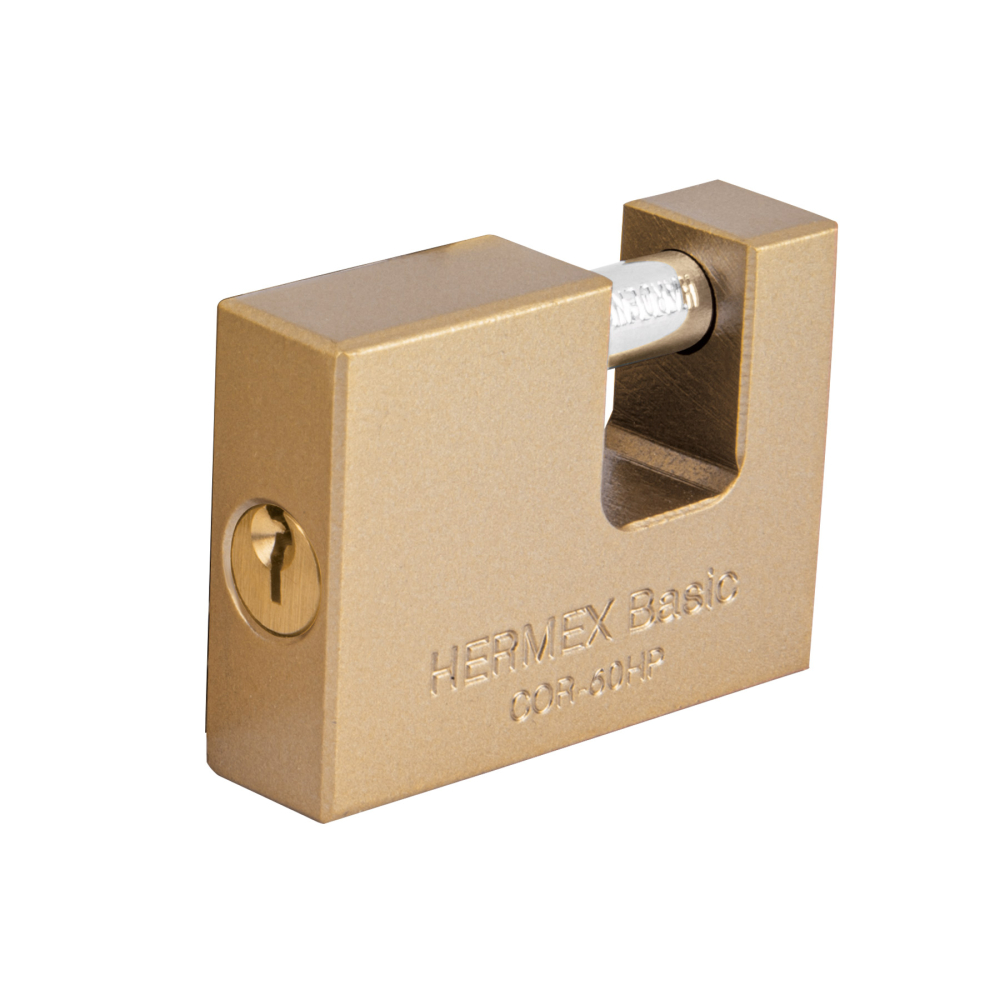 Candado antipalanca 60 mm cuerpo de hierro, HERMEX BASIC COR-60HP