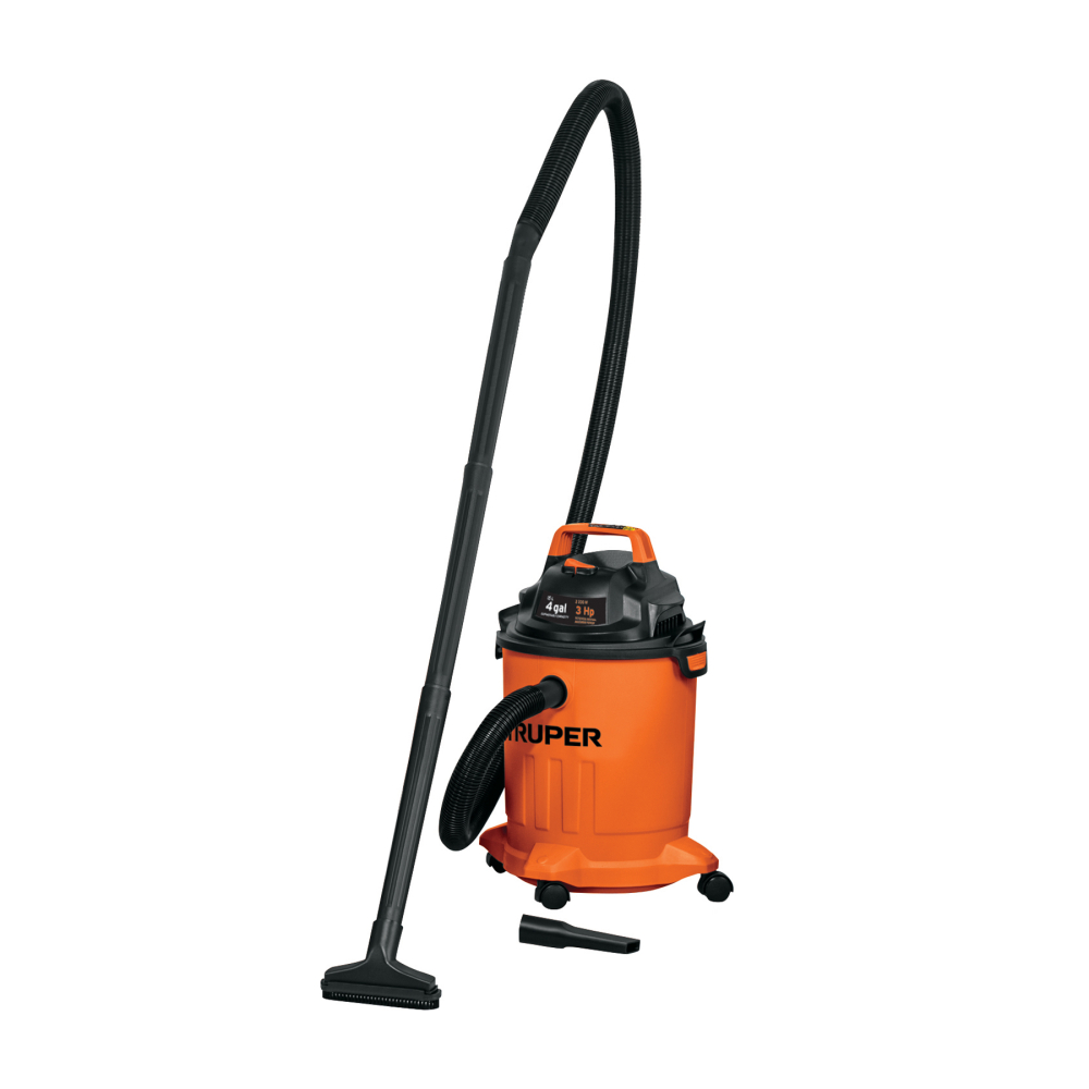 Aspiradora de sólidos y líquidos, 4 gal, plástica, TRUPER ASP-04