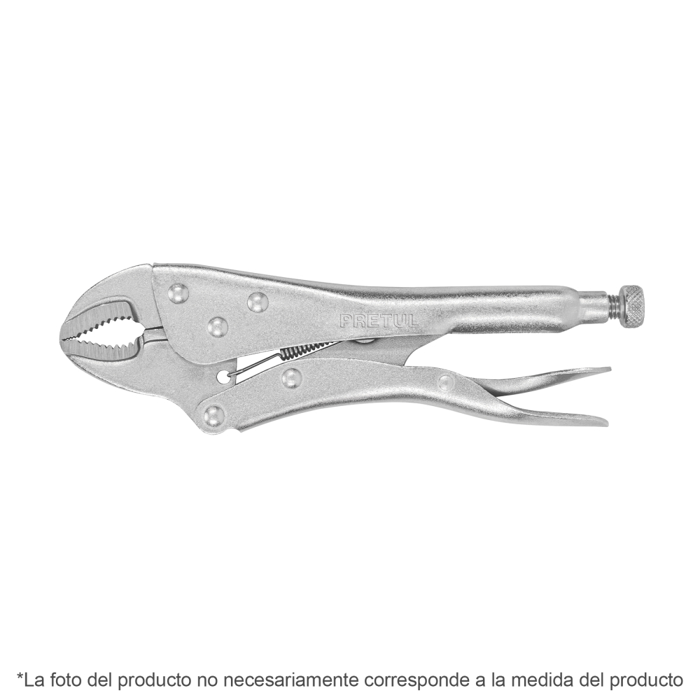 Pinza de presión 5' mordaza curva, PRETUL PP-5C