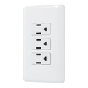 Placa armada con 3 contactos, VOLTECK BASIC PA-COTR-B