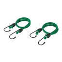 Bolsa con 2 tensores elásticos verdes de 45 cm, PRETUL TENS-2C