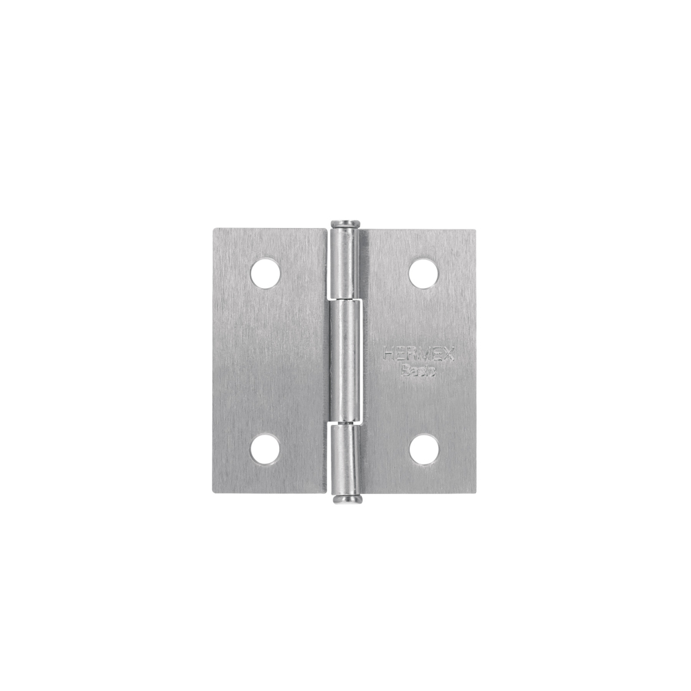 Bisagra cuadrada 2', satinado, cabeza plana, BASIC BC-203PP