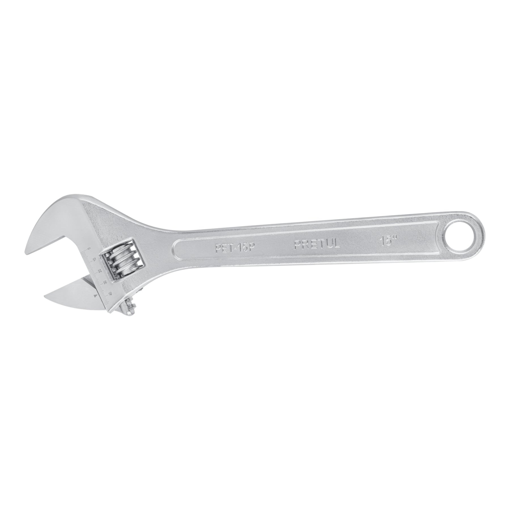 Llave ajustable (perico) 15' cromada, PRETUL PET-15P