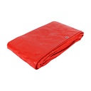 Lona de polietileno 6 x 9 m, roja, 110 g/m2, PRETUL LP-69R