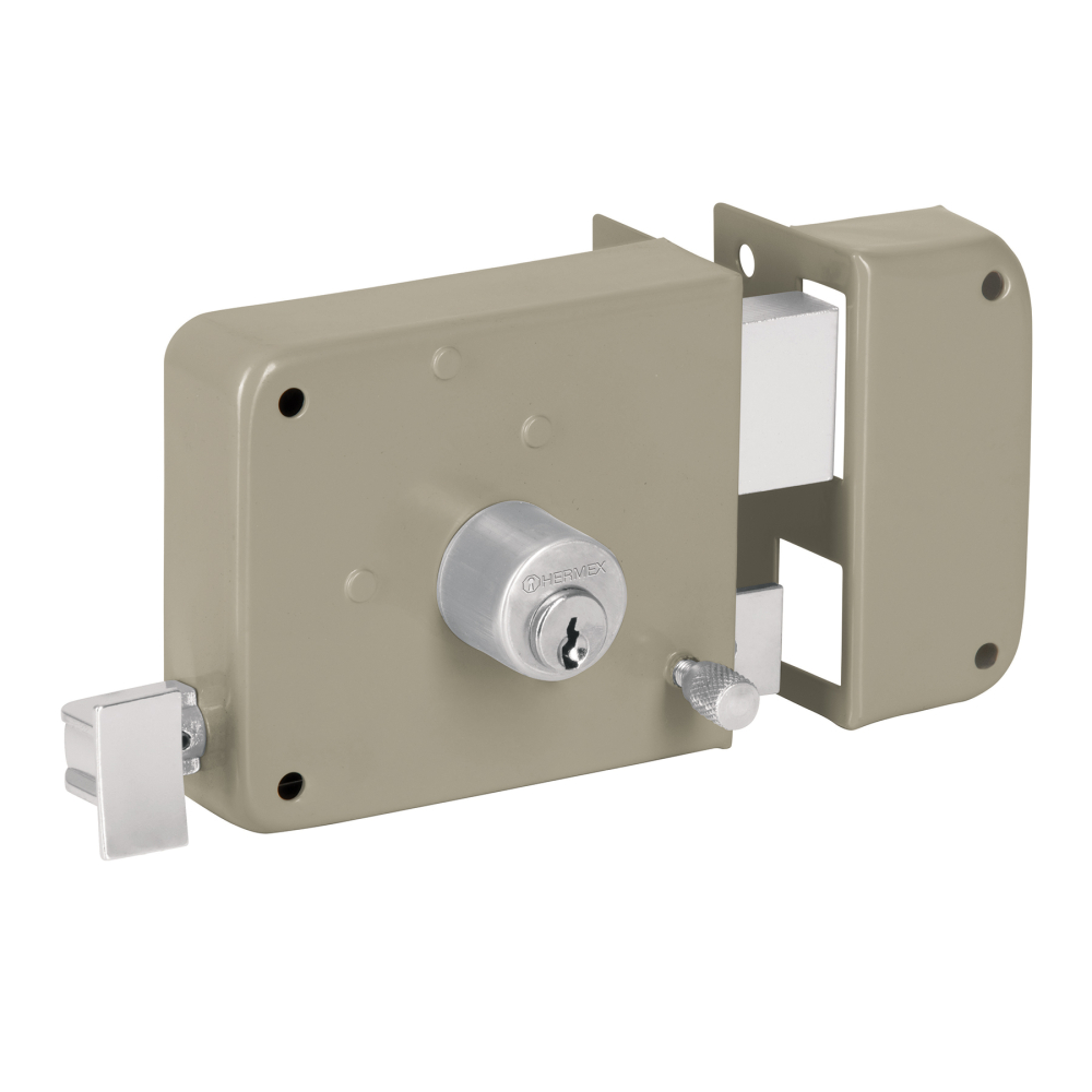 Cerradura sobreponer der instala-fácil, caja, HERMEX BASIC CS-75DP