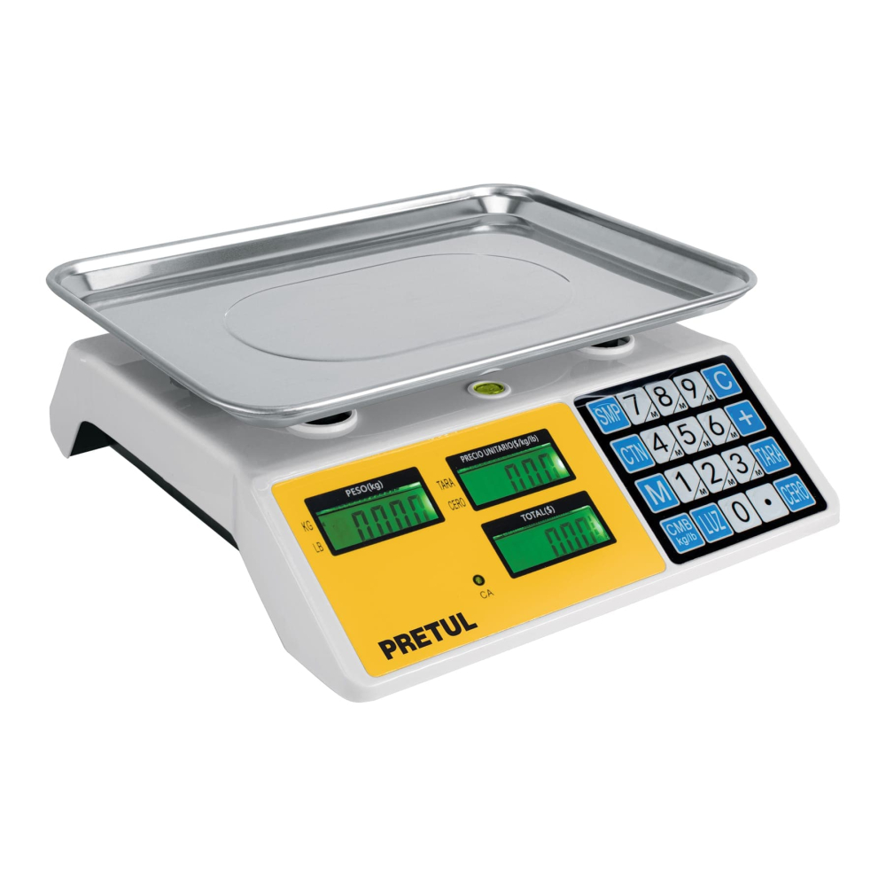 Báscula electrónica multifunciones 30 kg, PRETUL BASE-30P