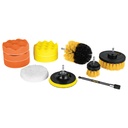 Juego 11 accesorios, limpieza y pulido para taladro, PRETUL JCE-11P