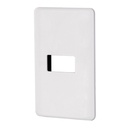 Placa 1 módulo de ABS, blanca, VOLTECK BASIC PPSE-B