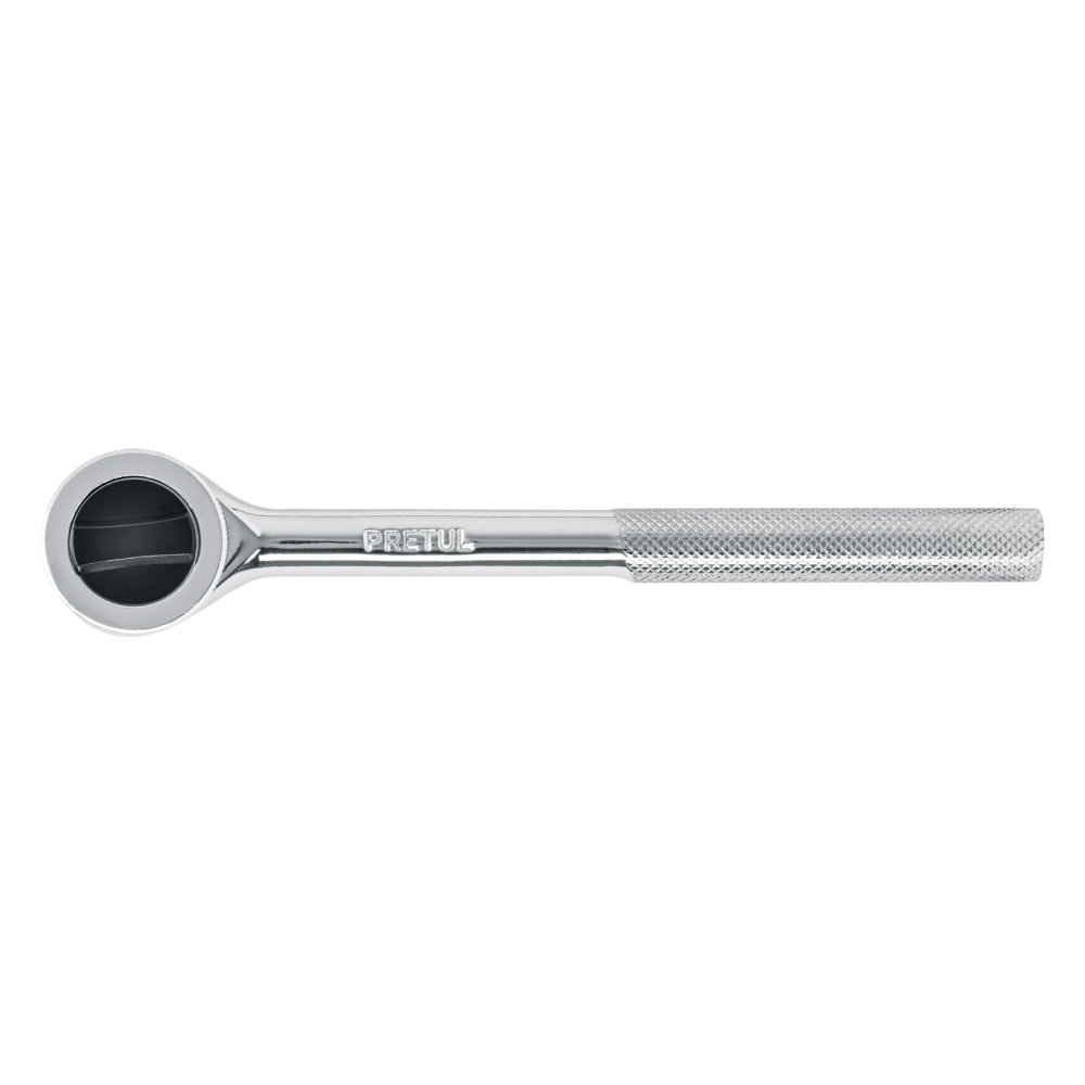 Matraca cuadro 3/8' cabeza redonda con disco, PRETUL M-3845DP