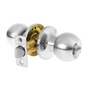 Cerradura esfera tubular, baño, cromo, blíster, HERMEX BASIC BALT-CM-BPB