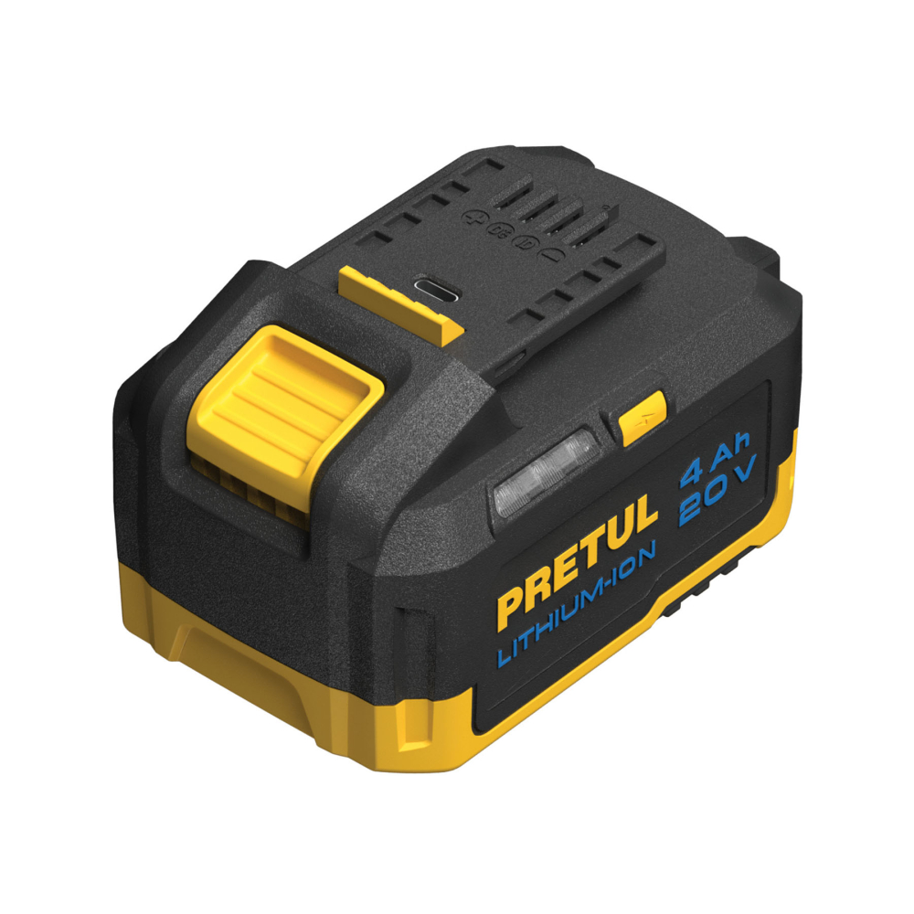 Batería ion litio, 20V, 4 Ah, PRETUL BAT-20P4