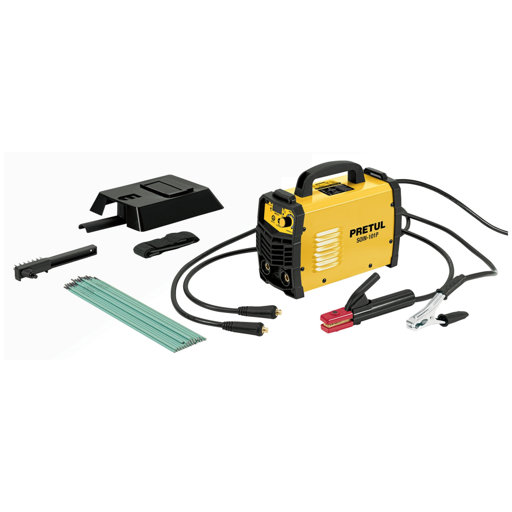 Soldadora inversora 100A, 127V, PRETUL SOIN-101P