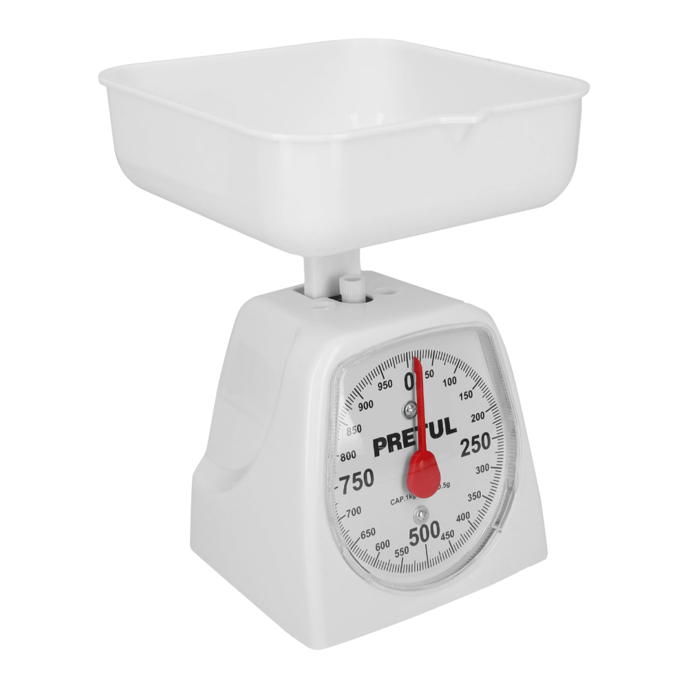 Báscula mecánica para cocina 1 Kg, PRETUL BAS-1CP