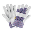Guantes de carnaza y loneta, unitalla, PRETUL GU-235P