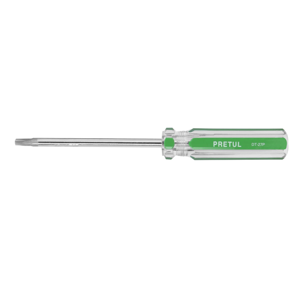 Desarmador punta Torx T 27 mango de PVC, PRETUL DT-27P