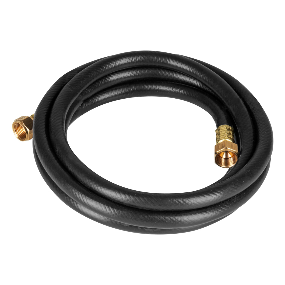 Manguera para gas, PVC negra, 3/8' flare, 3 m, FOSET MGAN-30