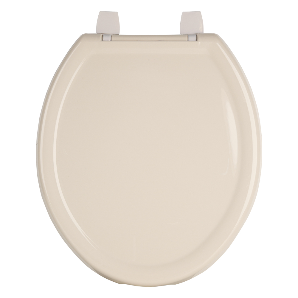 Asiento redondo ligero para WC, abierto, hueso, BASIC AWC-35H