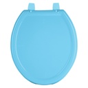 Asiento redondo ligero para WC, abierto, azul, BASIC AWC-35Z