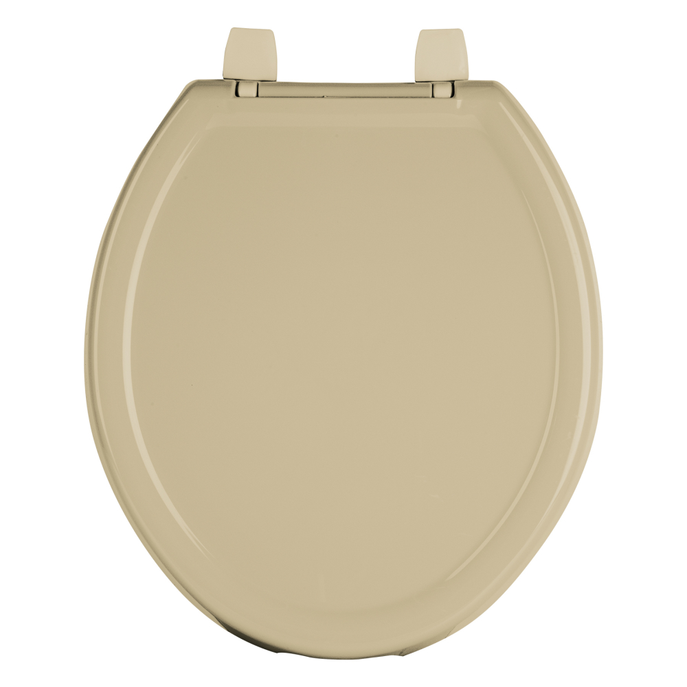 Asiento redondo ligero para WC, abierto, beige, BASIC AWC-35C