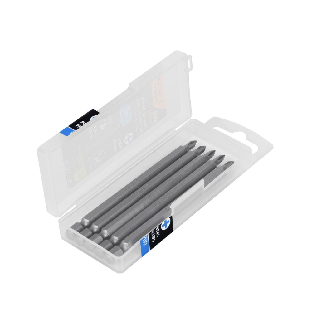 Estuche con 5 puntas de cruz PH0 largo 4', TRUPER EXPERT PUDE-1400