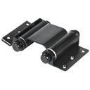 Bisagra de doble acción 3', acero, negro semi-brillante BID-306