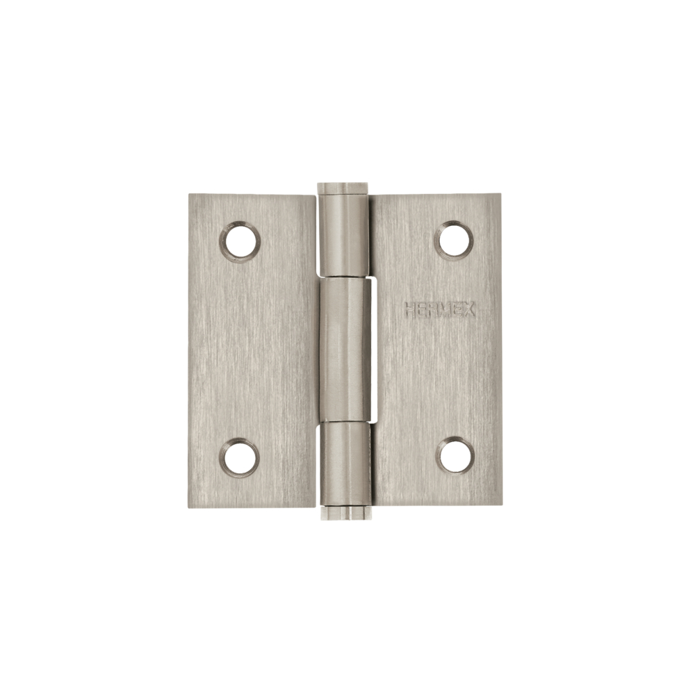 Bisagra cuadrada 2', acero inox, cabeza plana, HERMEX BC-204P