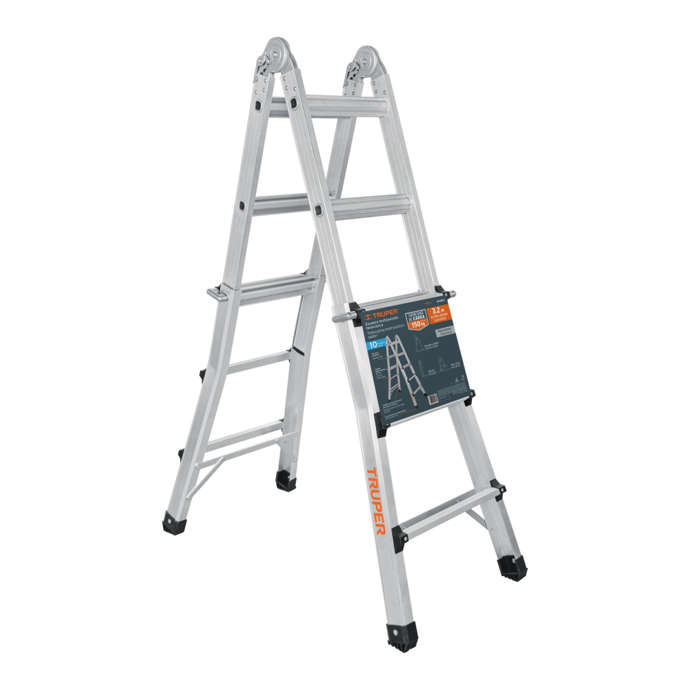 Multiescalera telescópica, 3.2 m, capacidad de carga 150 kg EMT-10