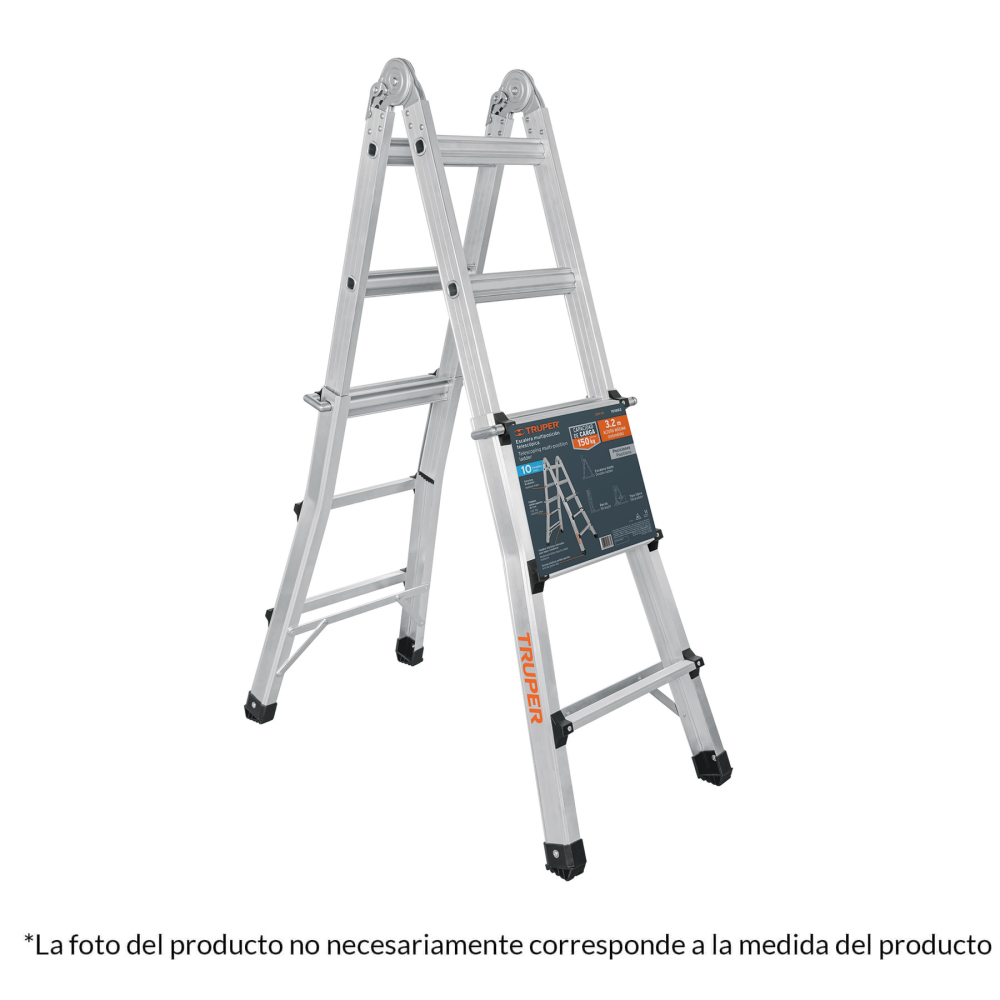 Multiescalera telescópica, 4.5 m, capacidad de carga 150 kg EMT-18