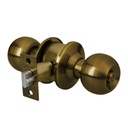 Cerradura tipo esfera para recámara, latón antiguo, HERMEX CEPO-21R