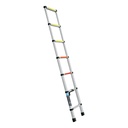 Escalera telescópica, 7 peldaños, tipo II, capacidad 102kg ESTE-207