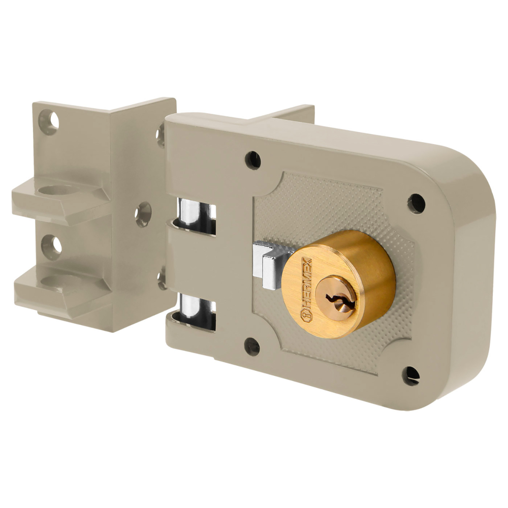 Cerradura sobreponer, puerta corrediza, clásica, izquierda CS-65I