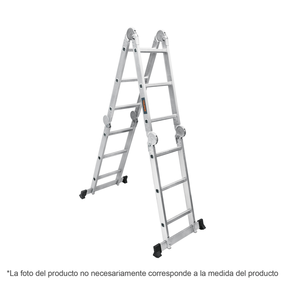 Escalera multiposición 16 peldaños, capacidad 150 kg, TRUPER ESMU-116