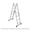 Escalera multiposición 16 peldaños, capacidad 150 kg, TRUPER ESMU-116