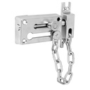 Pasador con cadena para puerta, acabado cromo mate, HERMEX PACA-3