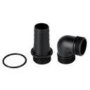 Kit de conector y empaque p/bombas sumerg. plásticas, TRUPER CONE-BOSP