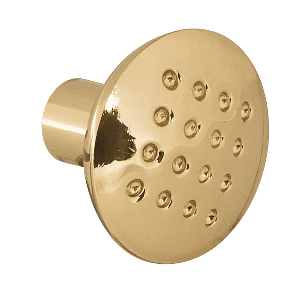 Perilla metálica estilo 'Contempo', latón brillante, HERMEX PER-012