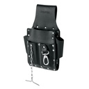 Porta herramientas grande de cuero, 7 compartimentos, TRUPER POHE-7GCU
