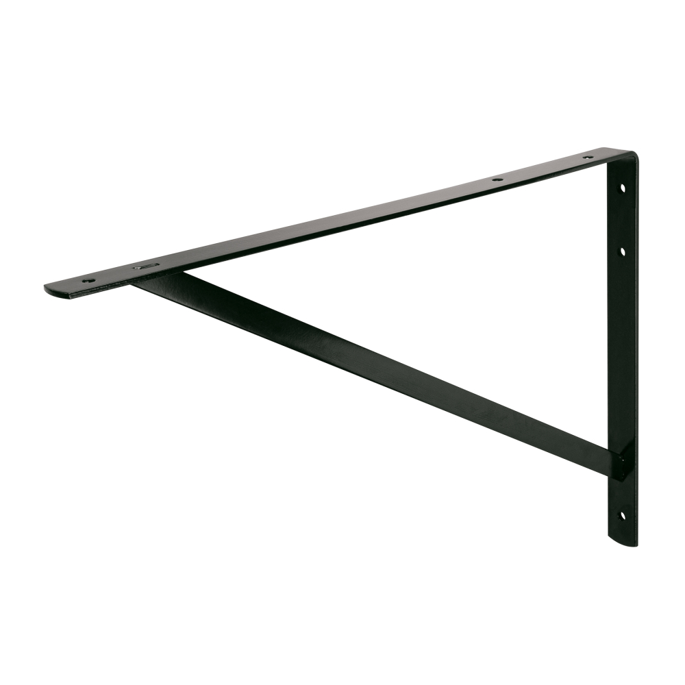Ménsula reforzada de acero, negra, 13 x 20', FIERO MER-20N