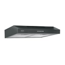 Campana extractora 50 cm, empotrable, negra, FOSET CAME-50M