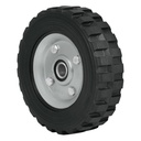 Rueda de hule sólido imponchable 7', doble balero, PRETUL RD-72