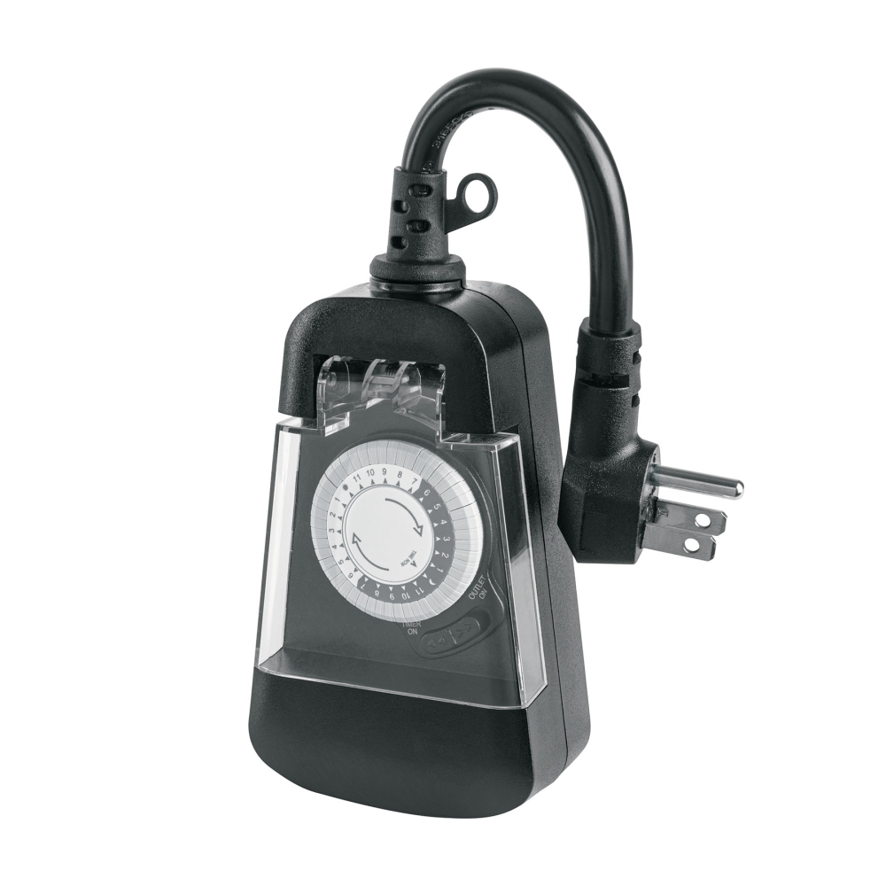 Temporizador analógico para uso en exteriores, VOLTECK TEM-1E