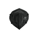 Respirador plegable N95 negro para polvos y partículas MAS-PLEN