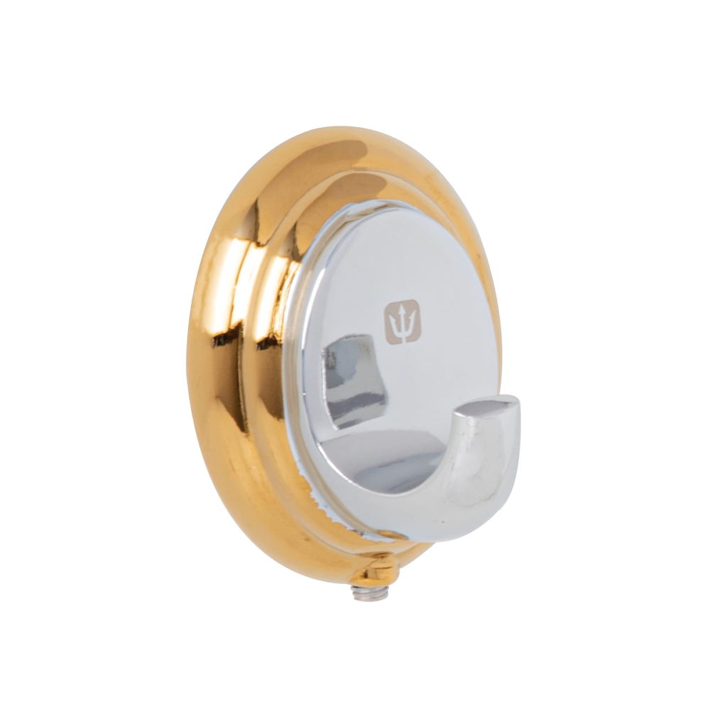 Gancho sencillo para toallas, cromo-oro, FOSET AQUA AQA-83G
