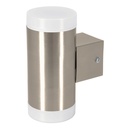 Arbotante LED exterior 10 W 3000K 2 spots, 7x17 cm, VOLTECK ARB-211L