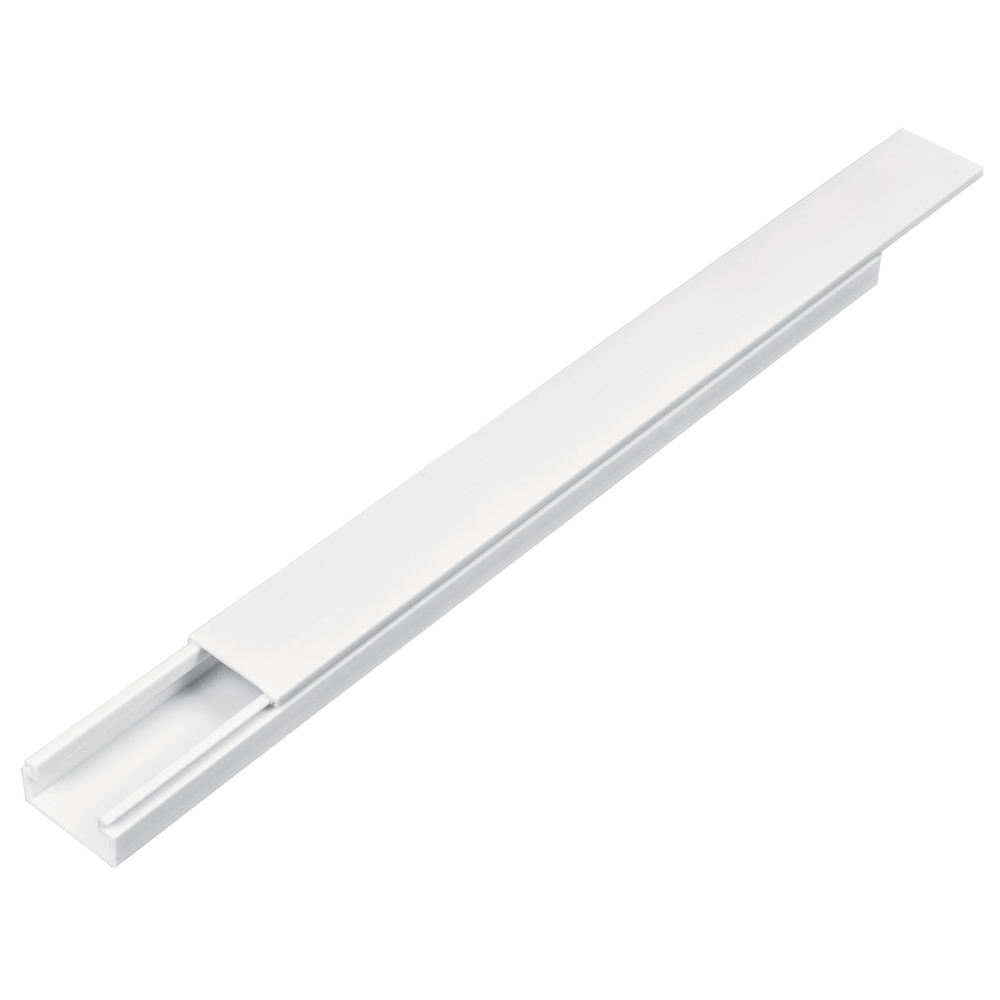 Canaleta de 1 vía 10 x 20 mm, con adhesivo, VOLTECK CAN-1020A