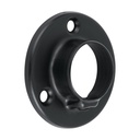 Brida negra para tubo redondo de closet, HERMEX BTR-3N